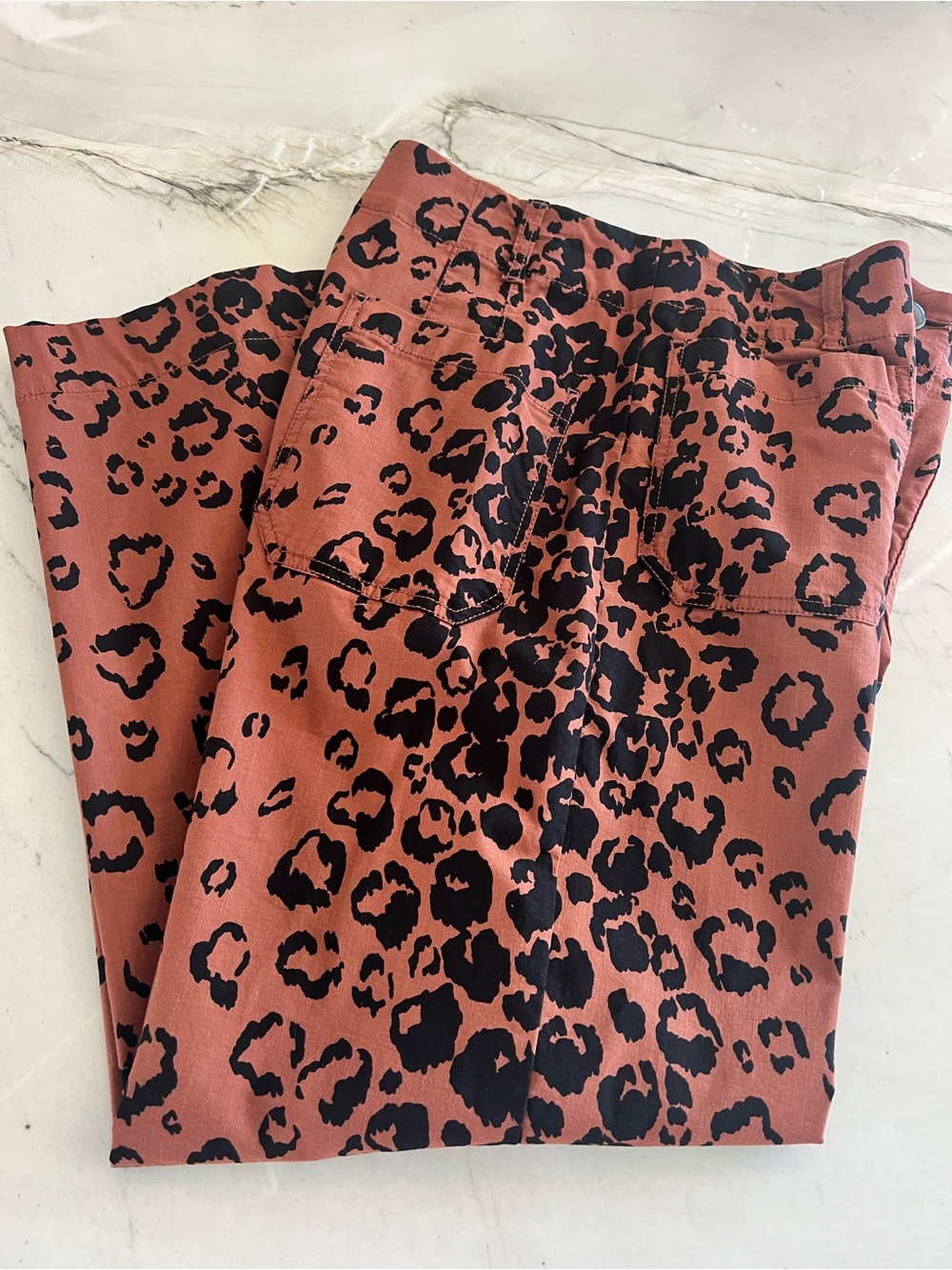 Mauve Colette Rust Leopard Print Pants